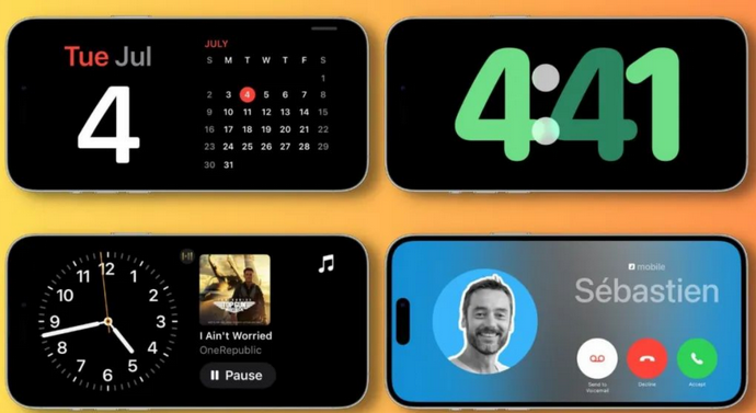 威县苹果手机维修分享iOS17横屏充电待机显示有什么好处 