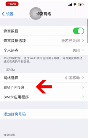 威县苹果14维修网分享如何给iPhone14的SIM卡设置密码 