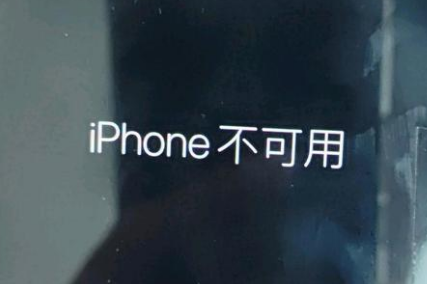 威县苹果服务网点分享锁屏界面显示“iPhone 不可用”如何解决 