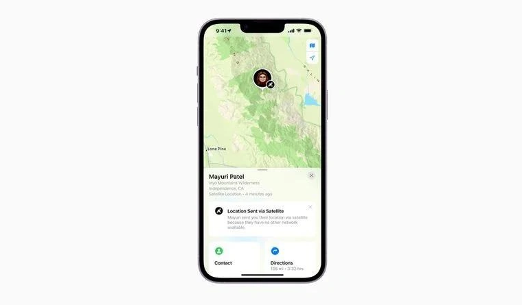 威县苹果14维修分享iPhone14系列中 FindMy功能通过卫星分享位置方法教程 